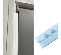 Profilo Laterale per Tenda a Rullo Strisce Autoadesive Oscuranti da 6 m, Barra Luminosa Flessibile in Gomma per Bordi Finestre, Tende Oscuranti Laterali per Uffici/ Camere da Letto(White,W2.5 cm (1"))