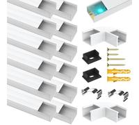 Profilo LED in alluminio 12 pezzi, für bis zu 16mm LED-Streifenlicht, profilo in alluminio da 1 m, per canale LED, profilo in alluminio per strisce LED, decorazione per la