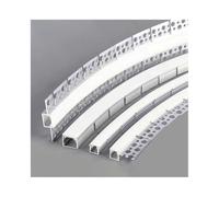 Profilo LED In Alluminio Curvo Stile U/YW - Canale Flessibile Da Incasso Con Diffusore In Silicone Bianco Latte, Lunghezza 0,5m/1m, Argento For Decorazioni Da Pavimento/bar(U-1510,1mX3pcs)