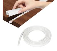 Profilo LED in silicone, 3 m, canale diffusore flessibile per striscia LED fai da te, 8 mm, sistema di canali per luci al neon, copertura per installazione da incasso, per armadio, cucina e camera da
