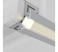Profilo Led per piastrelle angolare Can per strisce Led 12-24V da incasso 2 metri in alluminio M LEDME