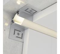 Profilo Led per piastrelle angolare Pich per strisce Led 12-24V da incasso 2 metri in alluminio M LEDME