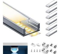 Profilo LED per Strisce LED 1 metri x 6 pz Profili LED Dimensioni 17.4mm x 7mm