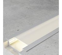 Profilo Led piatto U Fiao per strisce Led 12-24V da incasso 2 metri in alluminio M LEDME