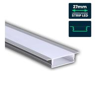 Profilo Lineare da Incasso per Strip LED fino Alluminio Argento V-TAC VT-8205