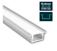 Profilo Lineare Incasso Strip LED 15.6mm Argento V-TAC VT-71007