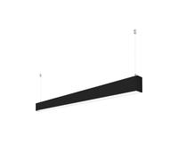 Profilo Lineare Nero a Sospensione in Alluminio per Striscia LED 1m e 2m Variante Lunghezza 2 Metri