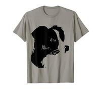 Profilo minimalista del cane Border Collie Maglietta