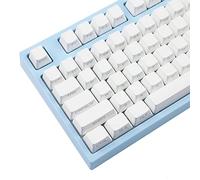 Profilo OEM bianco PBT Double Shot 104 Side-lit Shine through traslucido retroilluminato keycaps per MX Meccanica Tastiera Filco (bianco) (solo keycap)