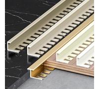 Profilo Paragradini Pieghevole per Piastrelle, 135 Cm, 2 Pezzi, Alluminio Anodizzato, Rivestimento Flessibile per Bordi per Piastrelle per Una Finitura Perfet, Aprikosenasche, T-Typ_Hoch: 18.5MM