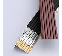 Profilo Per Bordi Per Scale A Forma Di L, Profilo Angolare In Alluminio, 3 Pezzo, 90 Cm, Per Parquet E Laminato(Black,3x10x90cm(3pcs))