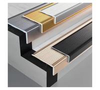 Profilo Per Bordi Scale Paraspigolo Strisce Antiscivolo Per Gradini L 90cm | Spessore 2mm Angolare Alluminio A Forma Di L Profilo Per Scale Antiscivolo E Impermeabile(Silver,W100 x H30mm)