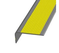 Profilo Per Bordi Scale, Profilo Angolare Per Gradino, Profilo Angolare In PVC Autoadesivo, Per Interni/esterni, PVC Gomma Listello Di Protezione Flessibile, Angolare Autoadesivo Decorazione(Yellow,2m