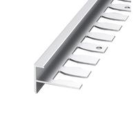 Profilo per gradini, profilo di bordo pieghevole a forma di F in metallo per laminato, parquet e piastrelle, 90 cm (3 pezzi)