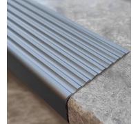 Profilo per gradini, Protezione for bordi di scale esterne a forma L da 40" for modanatura del naso in metallo opaco