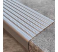 Profilo per gradini, Protezione for bordi di scale esterne a forma L da 40" for modanatura del naso in metallo opaco