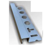 PROFILO PER PIASTRELLE JOLLY ALLUMINIO LUCIDO SATINATO MM.10 12 H 2.50MT MATTONELLE (Satinato, H10mm 2,5ml QUADRATO)