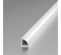 Profilo Per Piastrelle, Modanatura A Quarto Di Cerchio 125 Cm (2 Pezzi) - Protezione Per Bordi In Ceramica Per Piastrelle, Per Bagno, Ufficio(Matte white,30x30mm)