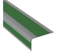 Profilo per Scale Profili Autoadesivi per Bordi di Gradini, Profili Antiscivolo a L per Bordi di Scale, Profili per Gradini in Marmo, Cemento e Acciaio Inossidabile(Green)