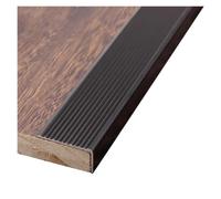 Profilo Per Scale Protezione Bordo Scale Paraspigolo Alluminio Paraspigolo | Antiscivolo Striscia Per Gradini Esterni Interni Lunghezza 90cm Spessore 2mm Profilo Angolare(Black,W40 x H20mm)
