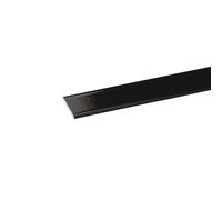 Profilo piatto 1 m 30x2 mm alluminio nero Nero
