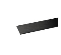Profilo piatto 1 m 30x2 mm alluminio nero spazzolato Nero