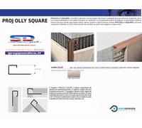 PROFILO PROJOLLY SQUARE SMUSSO ANGOLO JOLLY PROGESS MM12,5 MT2,70 AL.SPA TITANIO