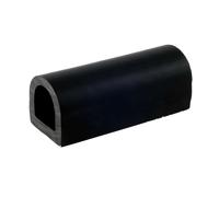 Profilo PVC nero 70 x 70 mm (barra 2 m) Bottazzo Parabordi Paracolpi - 1 PZ -