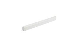 Profilo quadro pieno 1 m 10x10 mm in pvc bianco Bianco