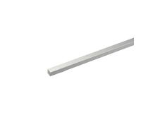 Profilo quadro pieno 2 m 10x10 mm alluminio argento Alluminio argento