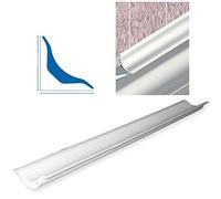 Profilo raccordo igienico in pvc morbido bianco angolo interno arrotondato varie lunghezze (125 cm)