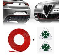 Profilo Rosso Adesivo Full + Quadrifoglio Verde 3D per Alfa Giulietta