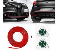 Profilo Rosso Adesivo Full + Quadrifoglio Verde 3D per Alfa Mito