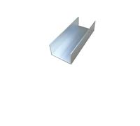 Profilo scheda fissa con guida for slot a U in alluminio 2 pezzi(15x10x1mm 2pcs)