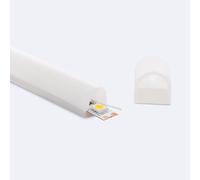 Profilo Silicone Effetto Neon SFLEX 15x13 Semicircolare Curva Verticale per