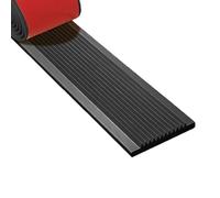 Profilo Strisce Adesive In Gomma Antiscivolo Per Gradini 5m 1m Protezione Per Bordi Gradini Per Aiutare Anziani E Bambini A Camminare(Black,5m*10cm)