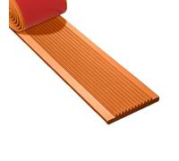 Profilo Strisce Adesive In Gomma Antiscivolo Per Gradini 5m 1m Protezione Per Bordi Gradini Per Aiutare Anziani E Bambini A Camminare(Orange,5m*5cm)