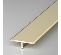 Profilo T In Alluminio, Striscia Di Soglia Per Pavimento, Larghezza 30-60mm | Striscia di Transizione per Pavimento, Soglia Porta e Riempimen to Fessure Parquet e Piastrelle(Gold,50mmx145cm)