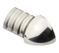 Profilo terminale a quarto di tondo angolare acciaio inossidabile lucidato 8 mm Acciaio inox lucidato