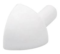 Profilo terminale a quarto di tondo angolo esterno PVC bianco lucido 10 mm Bianco brillante