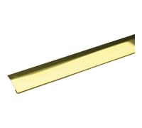 Profilo terminale adesivo Scivolot in ottone lucido 10 mm x 30 mm x 900 mm