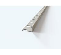 Profilo terminale e delimitazione in ALLUMINIO - Finitura LEGNO. Barra 2.5 m