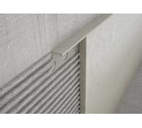 Profilo terminale e delimitazione in ALLUMINIO - Finitura Sabbia. Barra 2.5 m