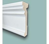 Profilo TORO - CIMA per boiserie in Polimeri Bianco RAL 9016 verniciabile 90X27mm (Prezzo al metro)