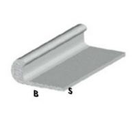 profilo unghietta cm 200 h argento silver 25x1 mm asta profili alluminio