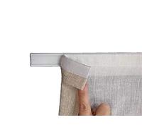 Profilo velcrato a strappo in Alluminio - Binario per Tende a Pannello a Finestra-Larghezza da cm 40 a 100 (cm 75)