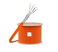ProfiPatch Cat 7 Cavo di rete Ethernet 10 Gbit 1000 MHz Cavo dati S/FTP AWG23 PIMF LSZH Simplex Arancione 250 m