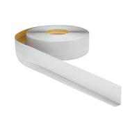 ProfiPVC Battiscopa PVC 50x20 mm - 1 metro, Adesivo, con Striscia Spezzata, Battiscopa Angolare Autoadesivo, flessibile e morbida, montaggio facile, 50x20 mm, Grigio Ciaro