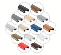 ProfiPVC Listello per ringhiera PVC elastico adatto alla balaustra delle scale - Corrimano, 35x8mm, Grigio chiaro