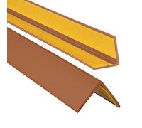 ProfiPVC Profilo angolare 35 x 35 mm, 180 cm, angolo in plastica in gomma PVC, autoadesivo, protezione bordi elastica, profilo di protezione degli angoli, facile da montare, colore ambra